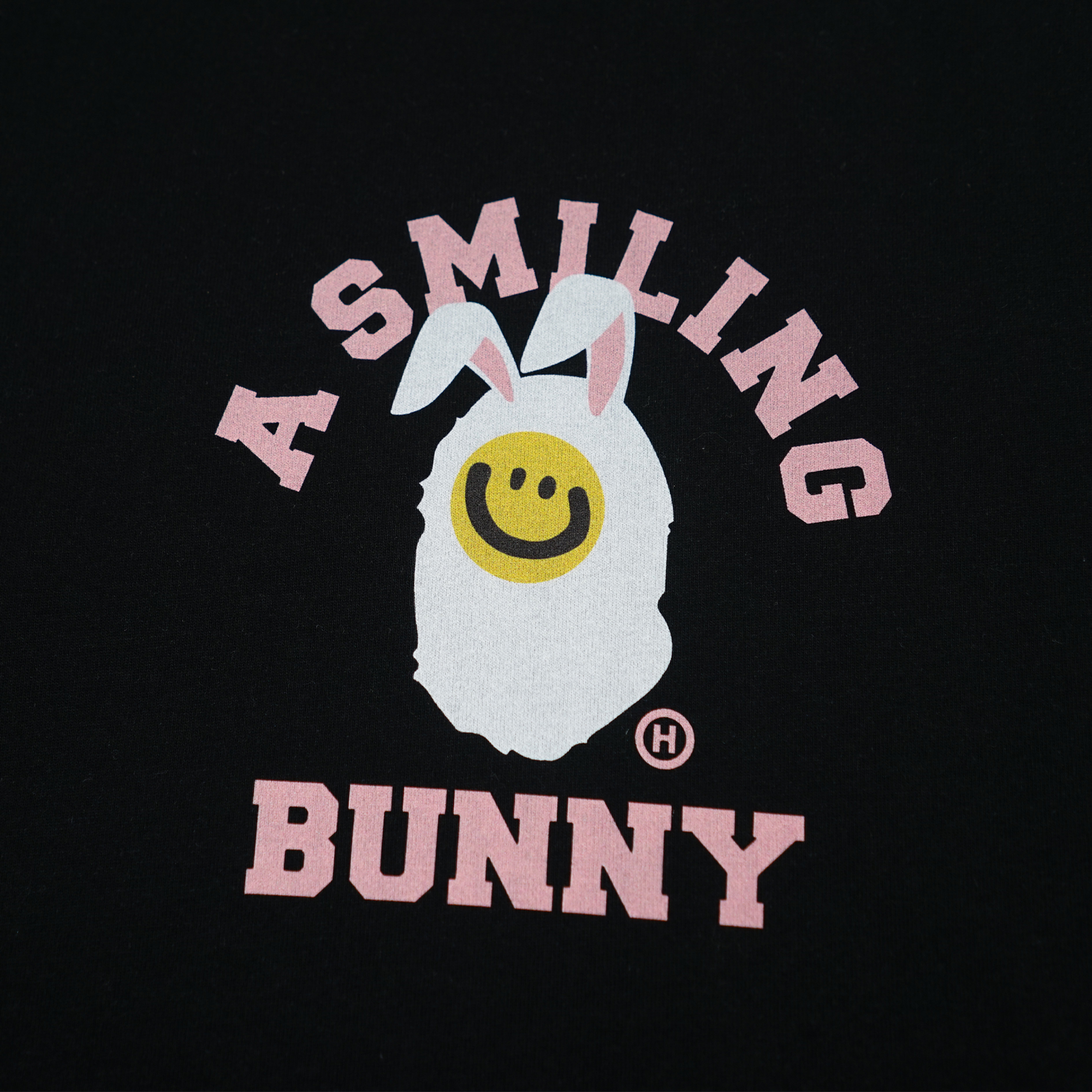 Happynauts Kids Smiling Bunny Tee - Black