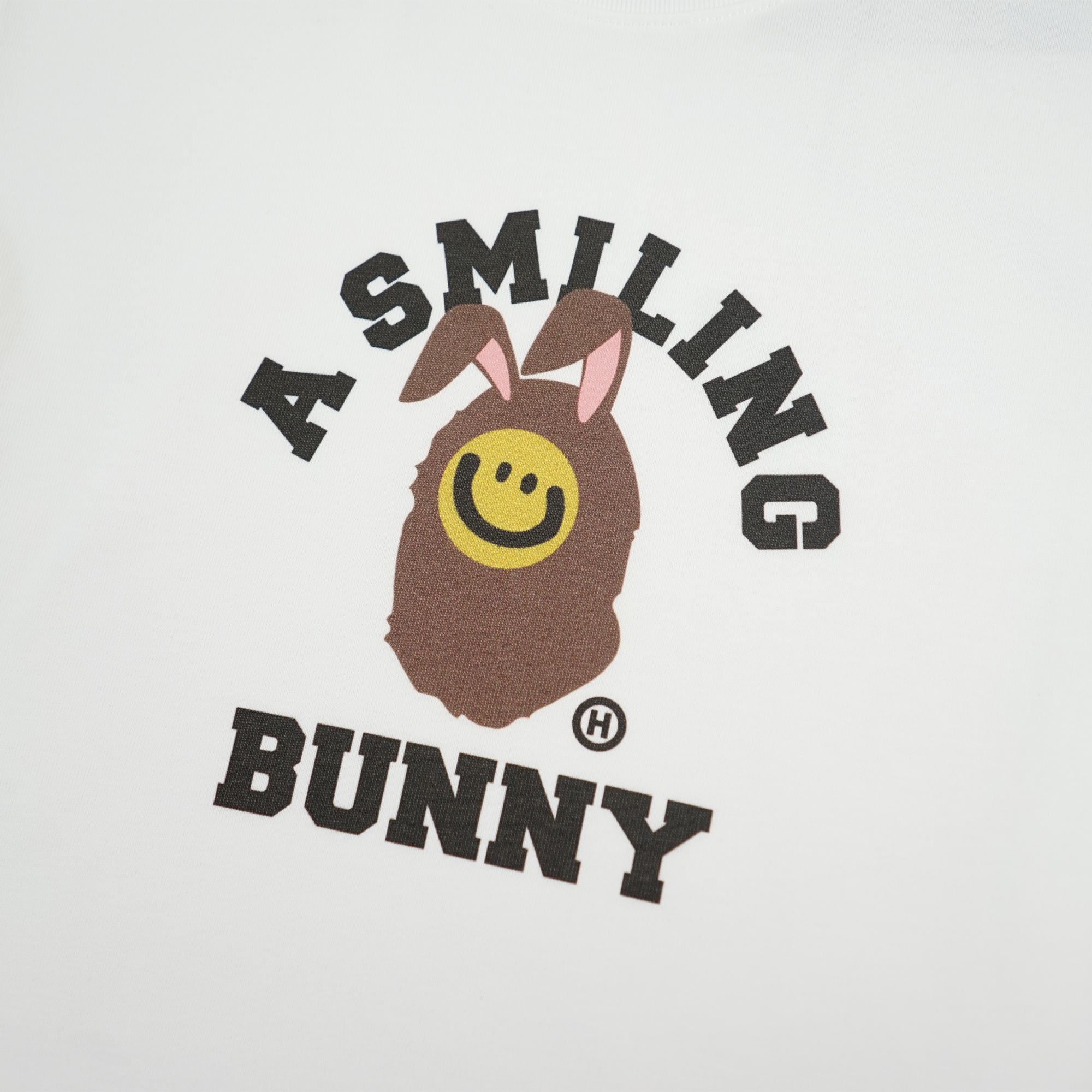 Happynauts Kids Smiling Bunny Tee - White