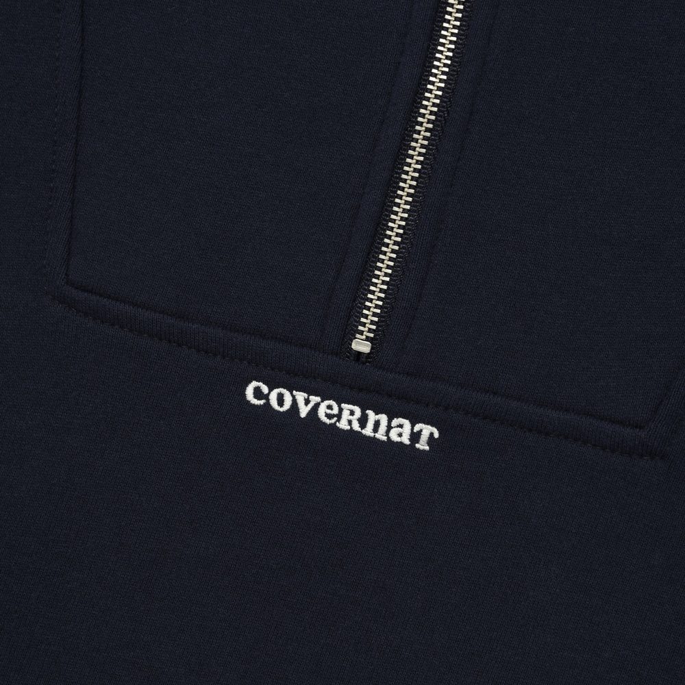 Covernat Wm Halfzip-up String Crew - Navy