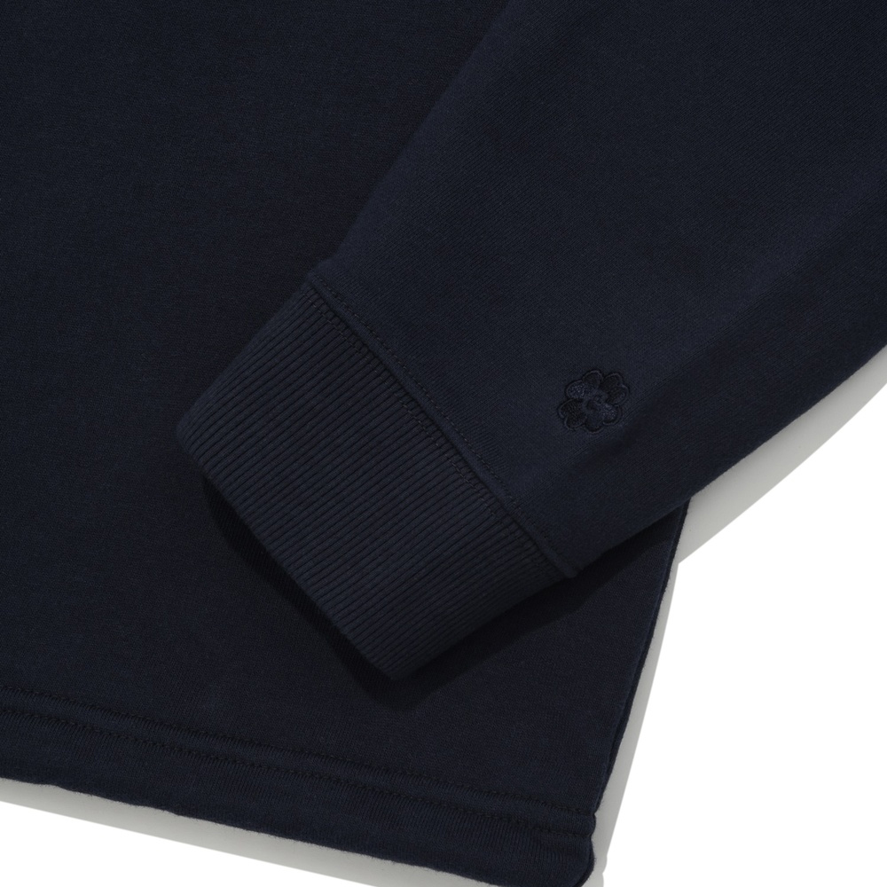 Covernat Wm Halfzip-up String Crew - Navy