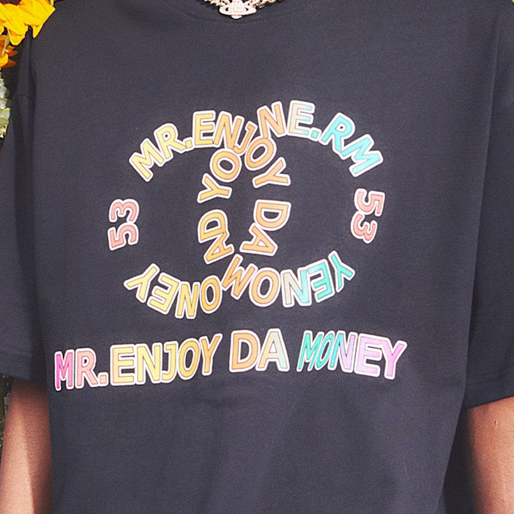 MEDM Spoof Color Letter Tee - Black