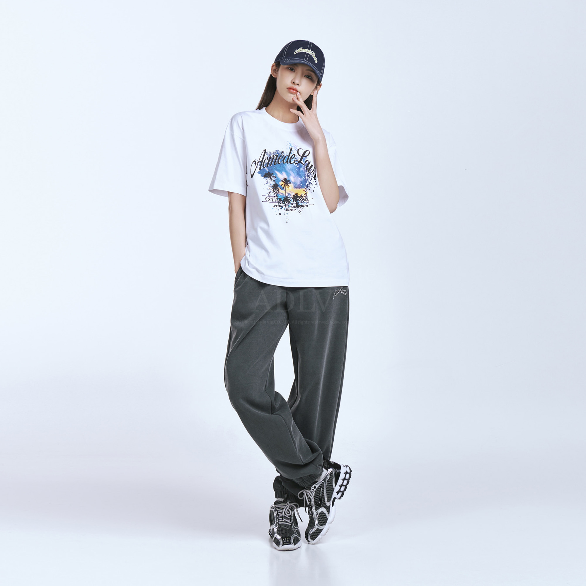 Adlv X Lisa Tropical Script Logo Tee