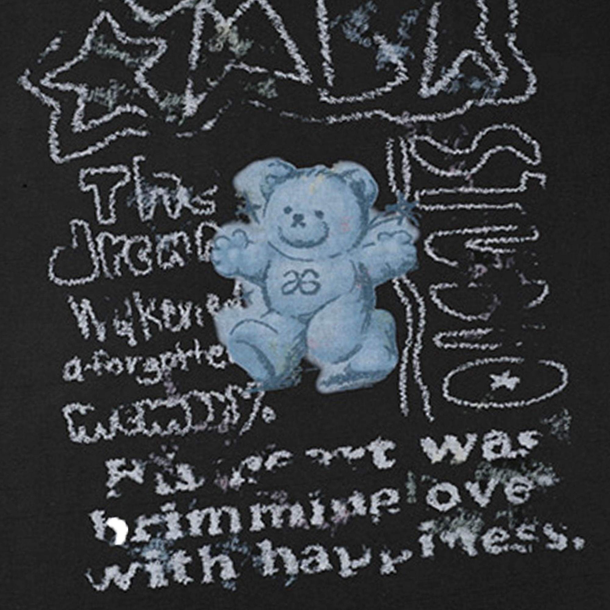 Ambler Blue Bear In The Dreams Tee - Black