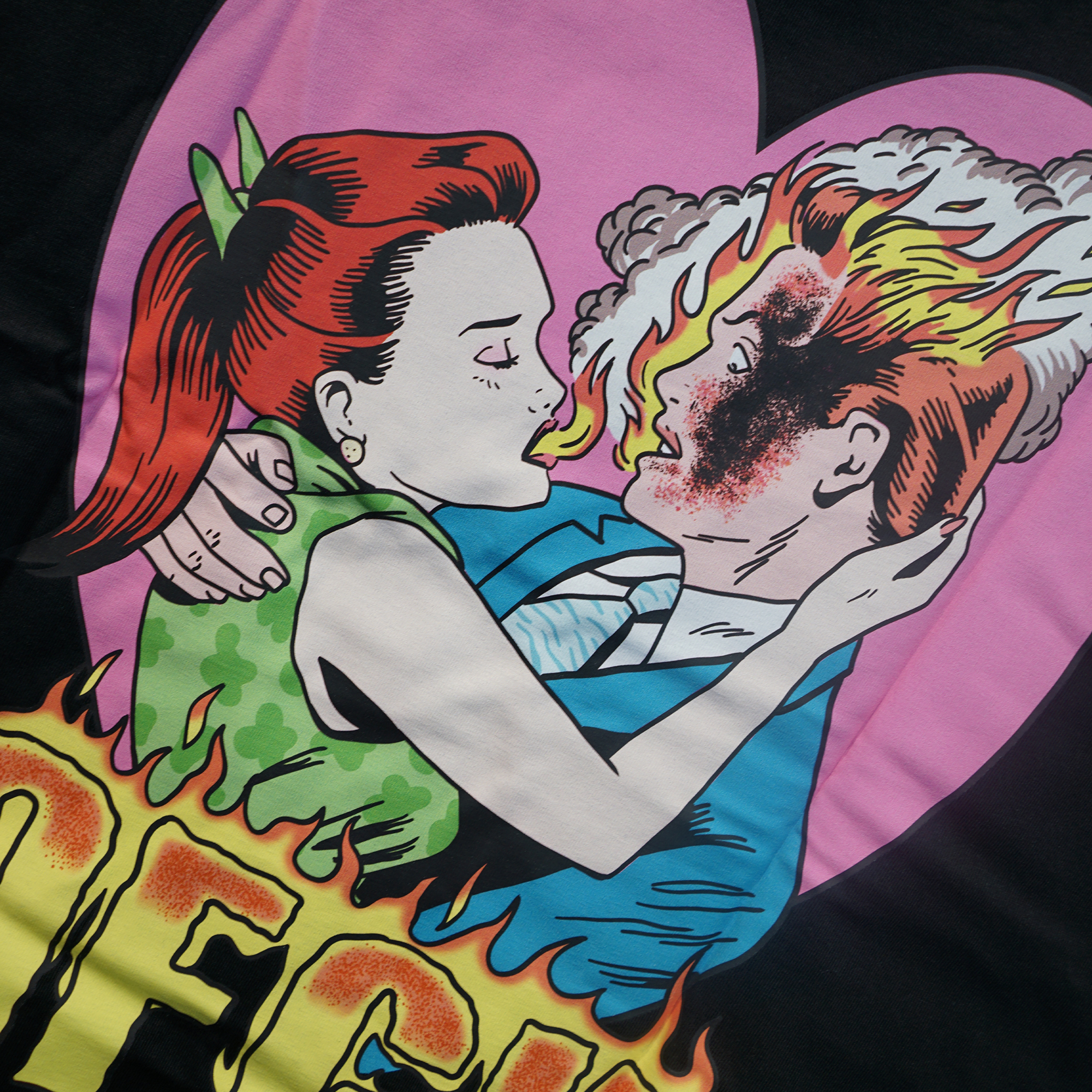 Afgk Burning Love Tee - Black