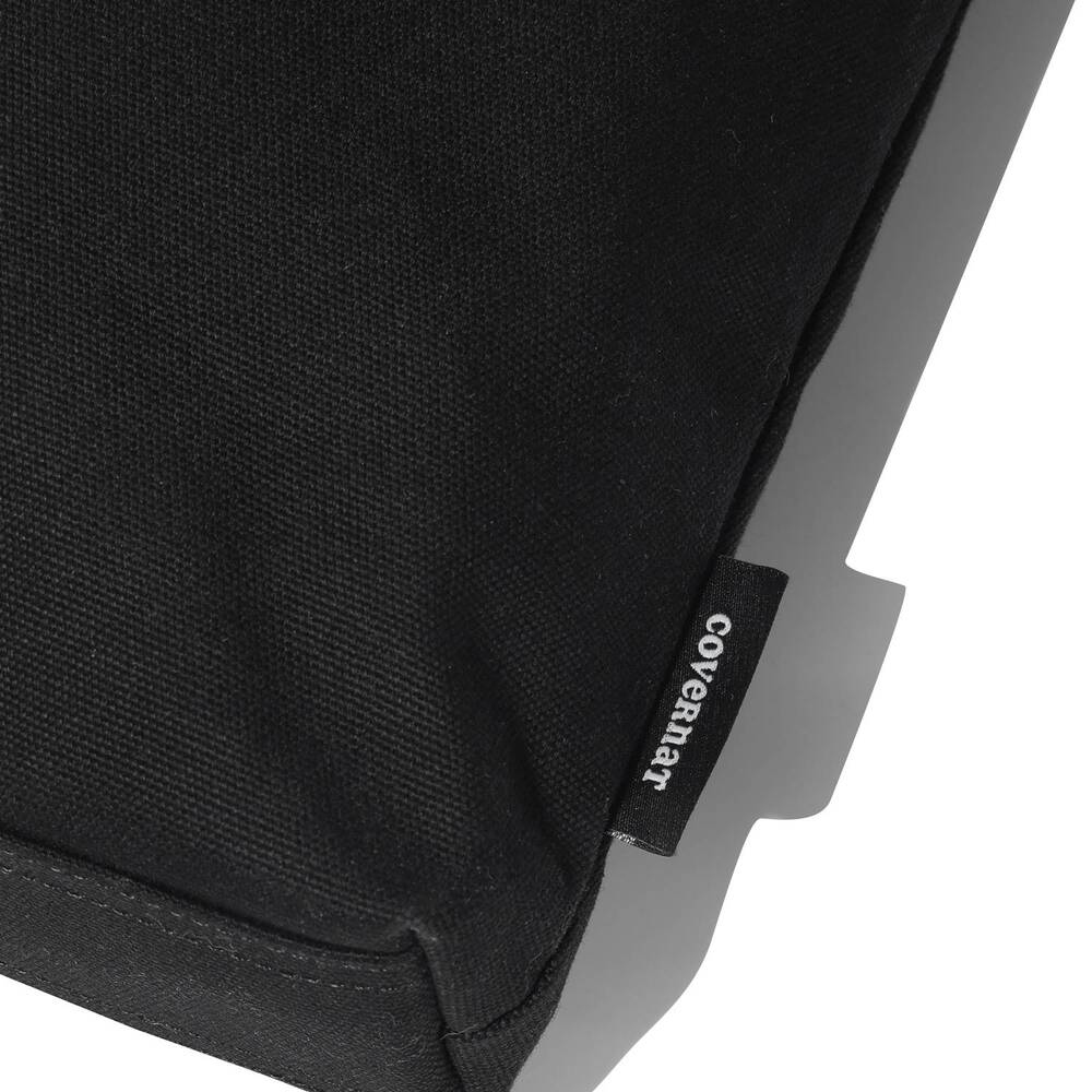 Covernat Clover Heart Canvas Eco Bag - Black
