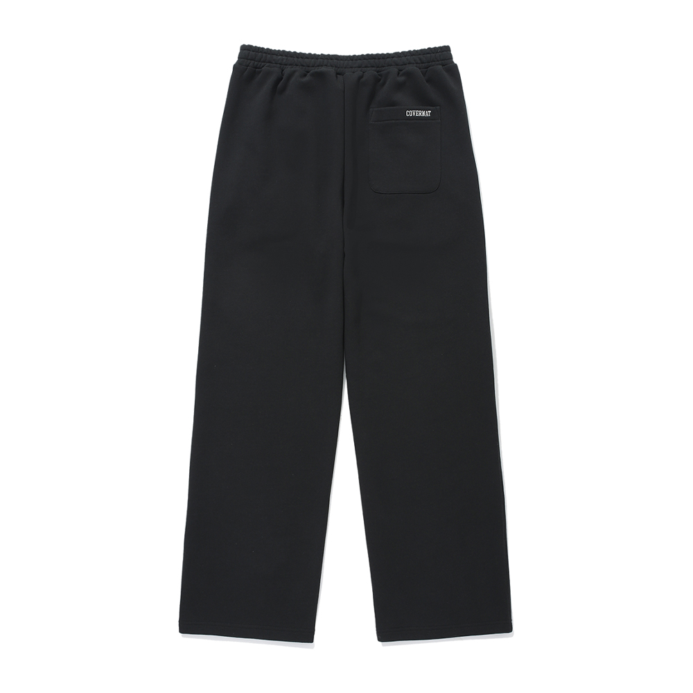 Covernat One Tuck Wide Sweatpants - Black