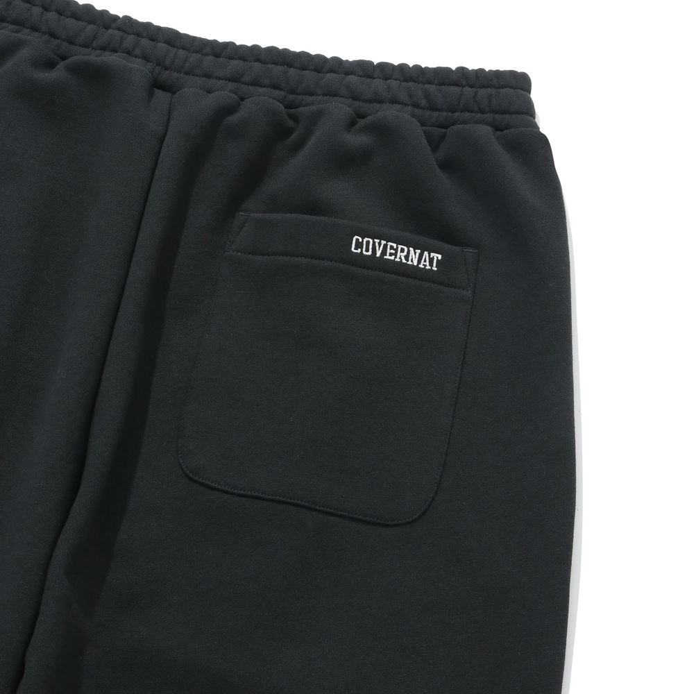Covernat One Tuck Wide Sweatpants - Black