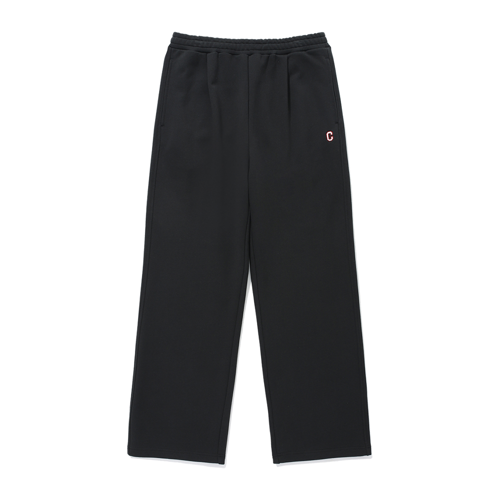 Covernat One Tuck Wide Sweatpants - Black