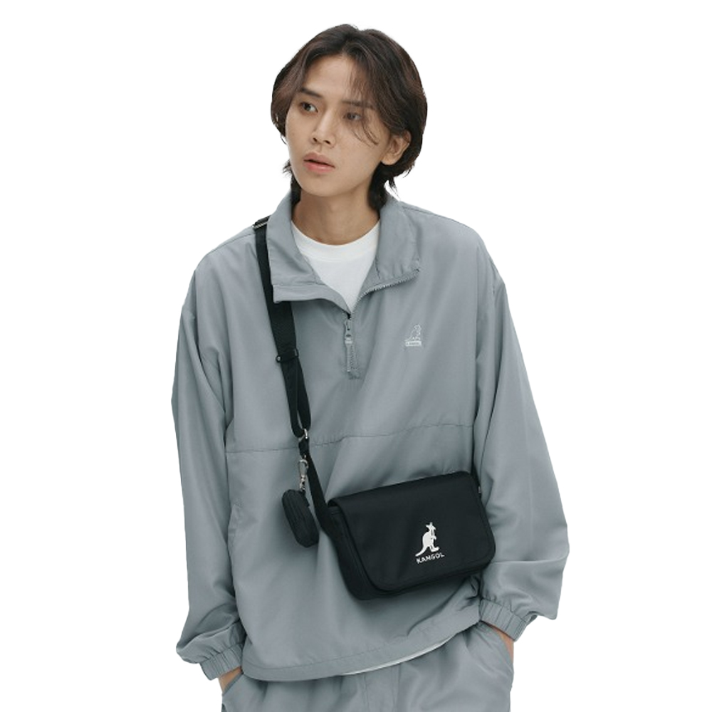 Kangol Day Nylon Hoody Cross Bag - Black