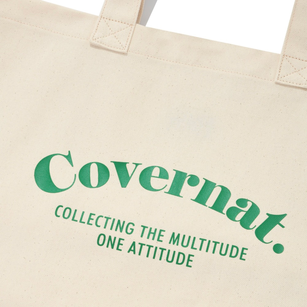 Covernat Fresh Serif Logo Canvas Bag