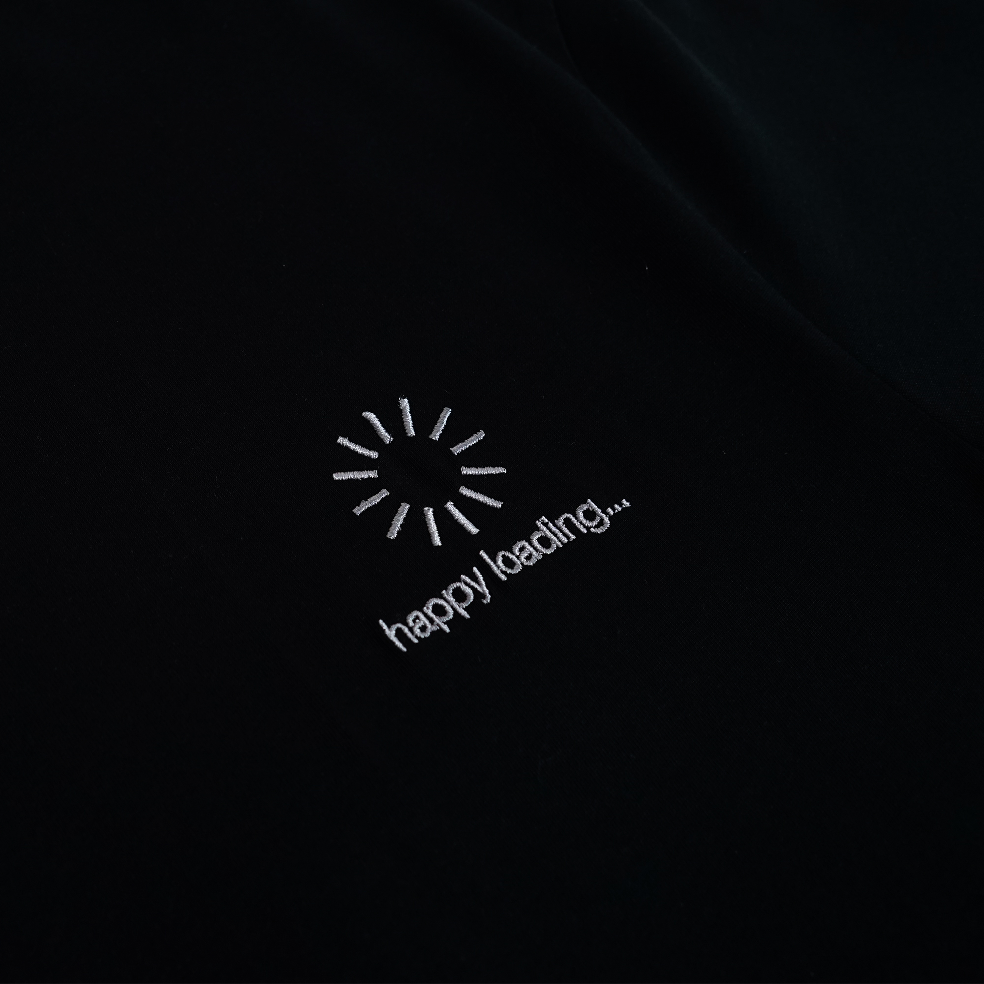 Happynauts Loading Emb Tee - Black