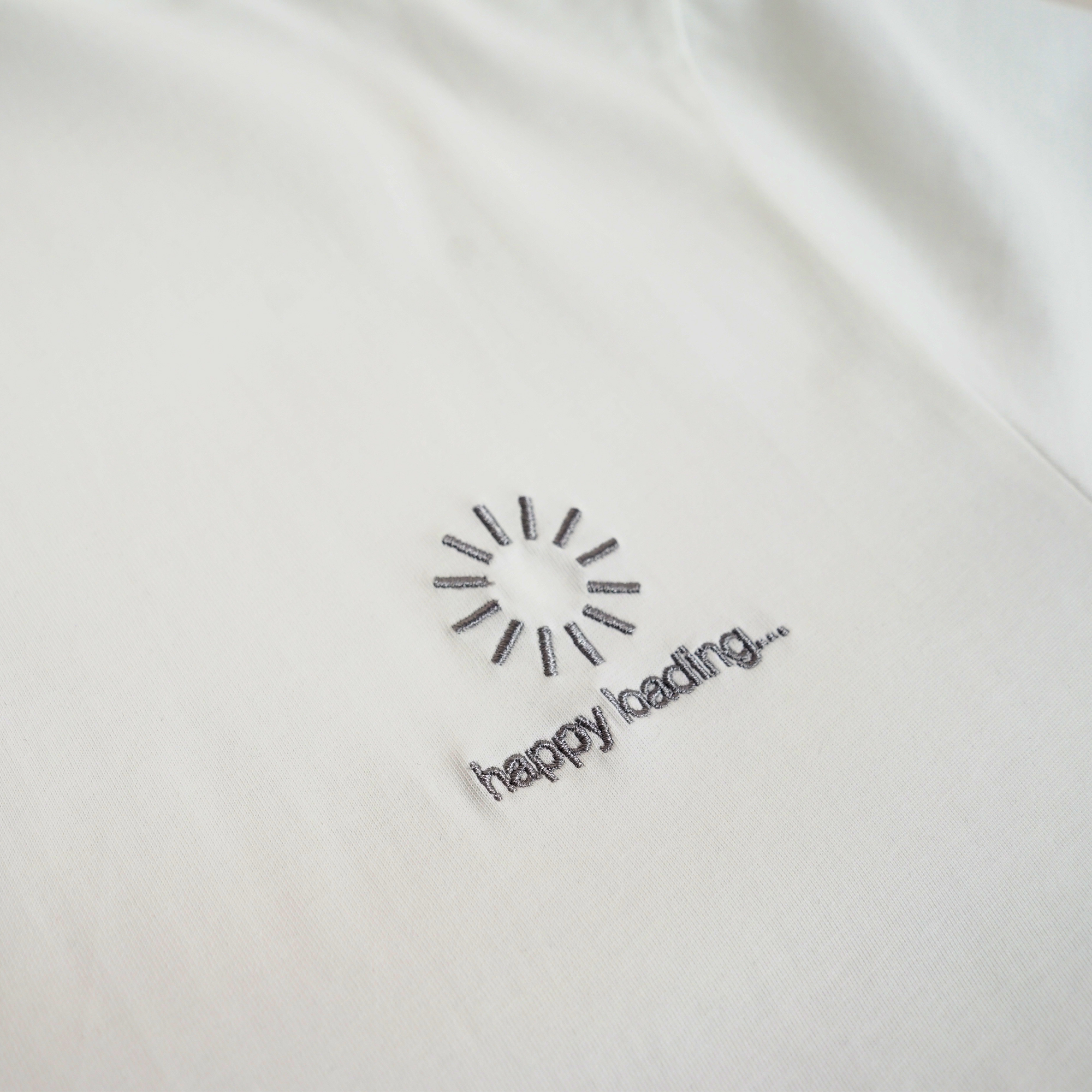 Happynauts Loading Emb Tee - White