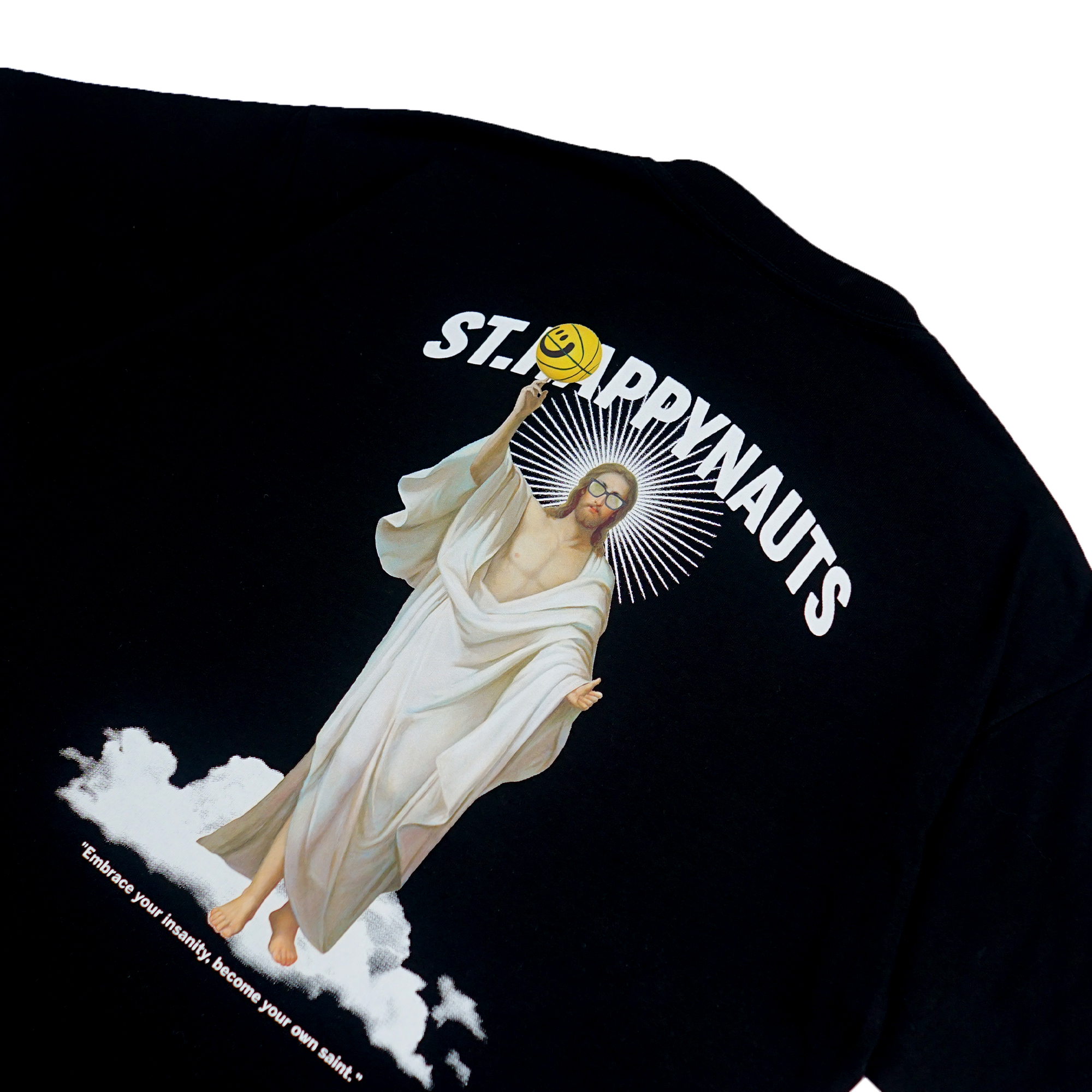 Happynauts Holy BBall Tee - Black