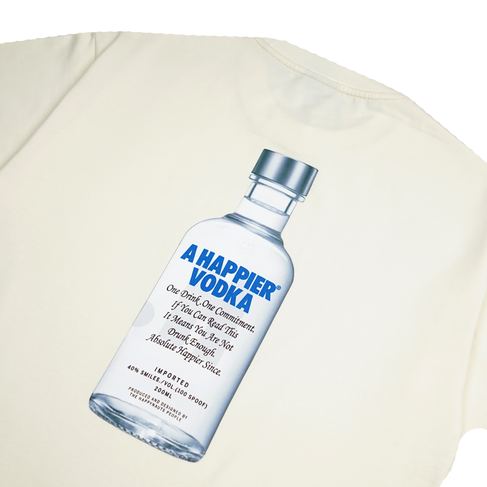 Happynauts Vodka Tee - Cream