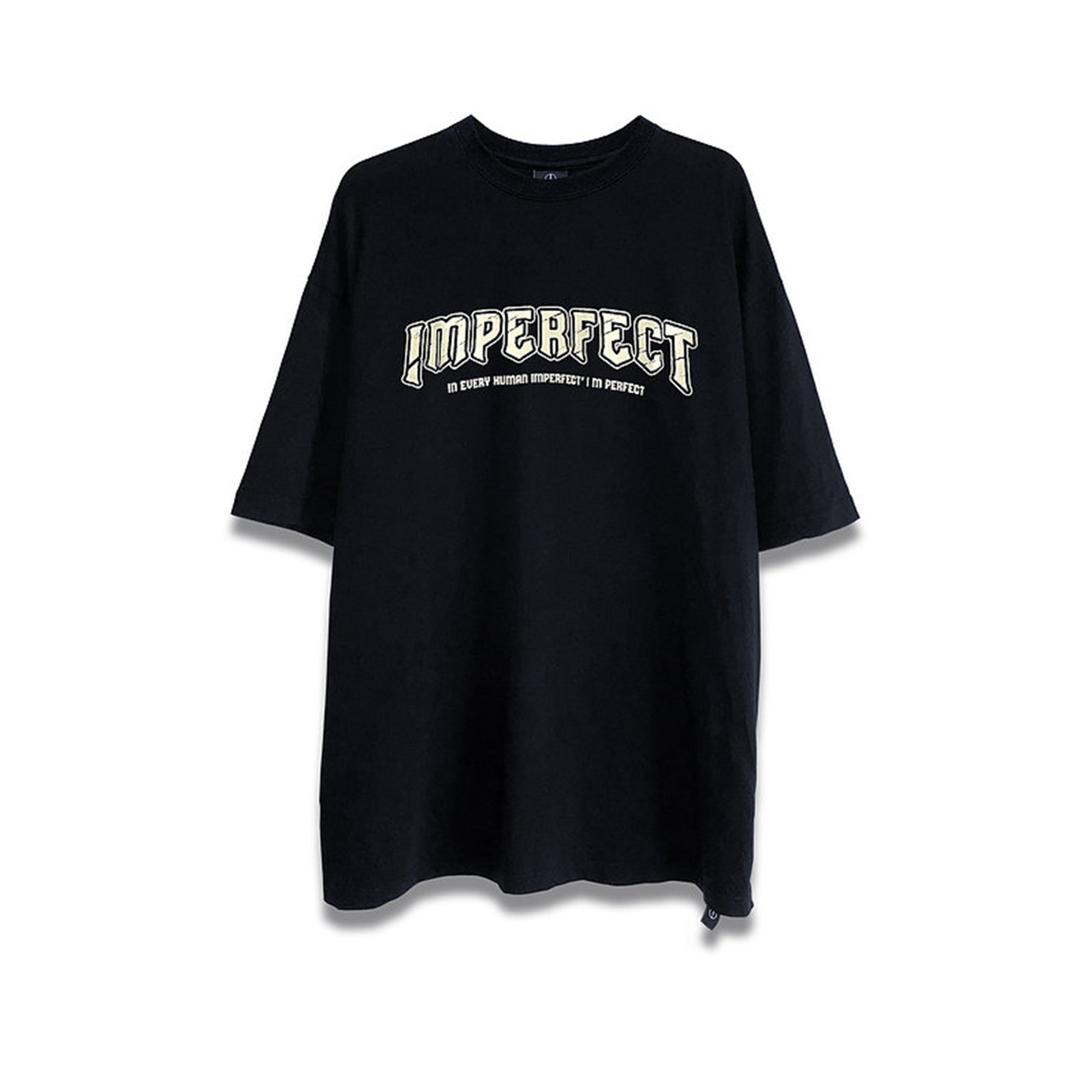 Imperfect Vintage Font Tee - Black