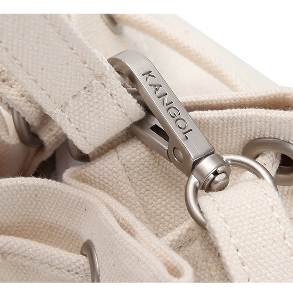 Kangol Lucky Canvas Bucket Bag - Ivory