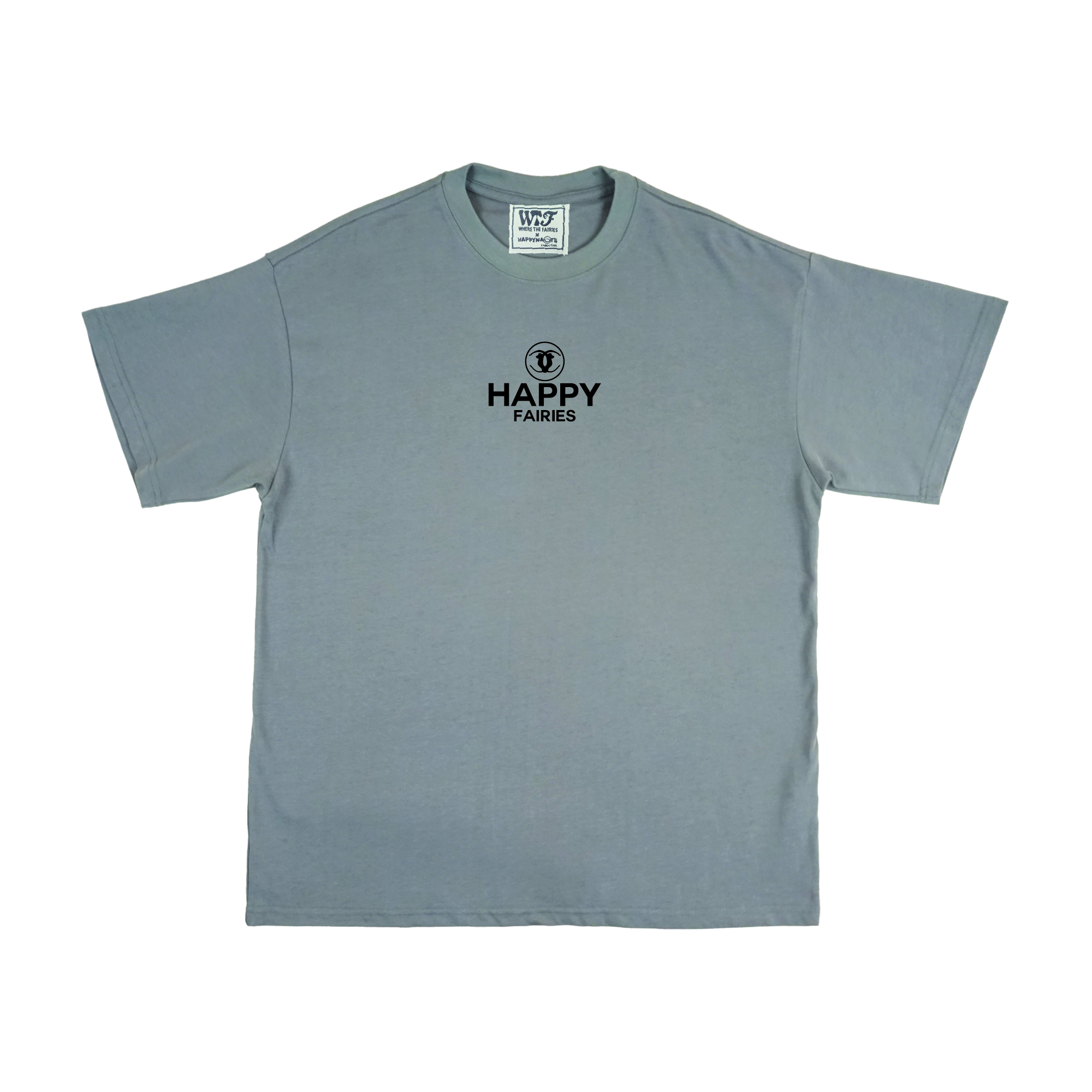 Wtf x Happynauts Mcmd Tee - Cement