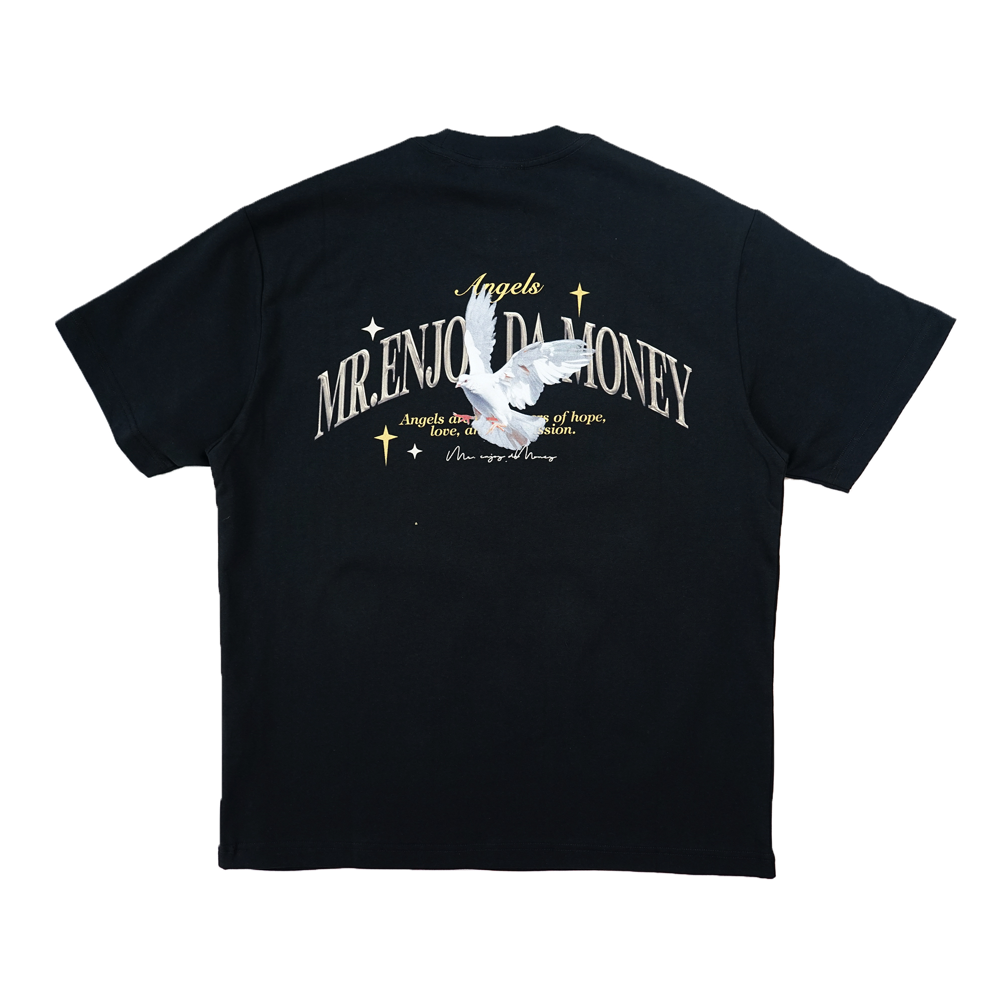 Medm Angel Dove Tee - Black