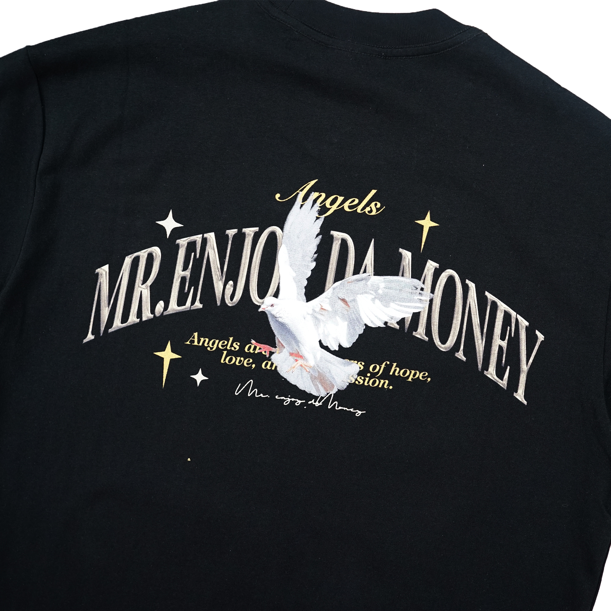 Medm Angel Dove Tee - Black