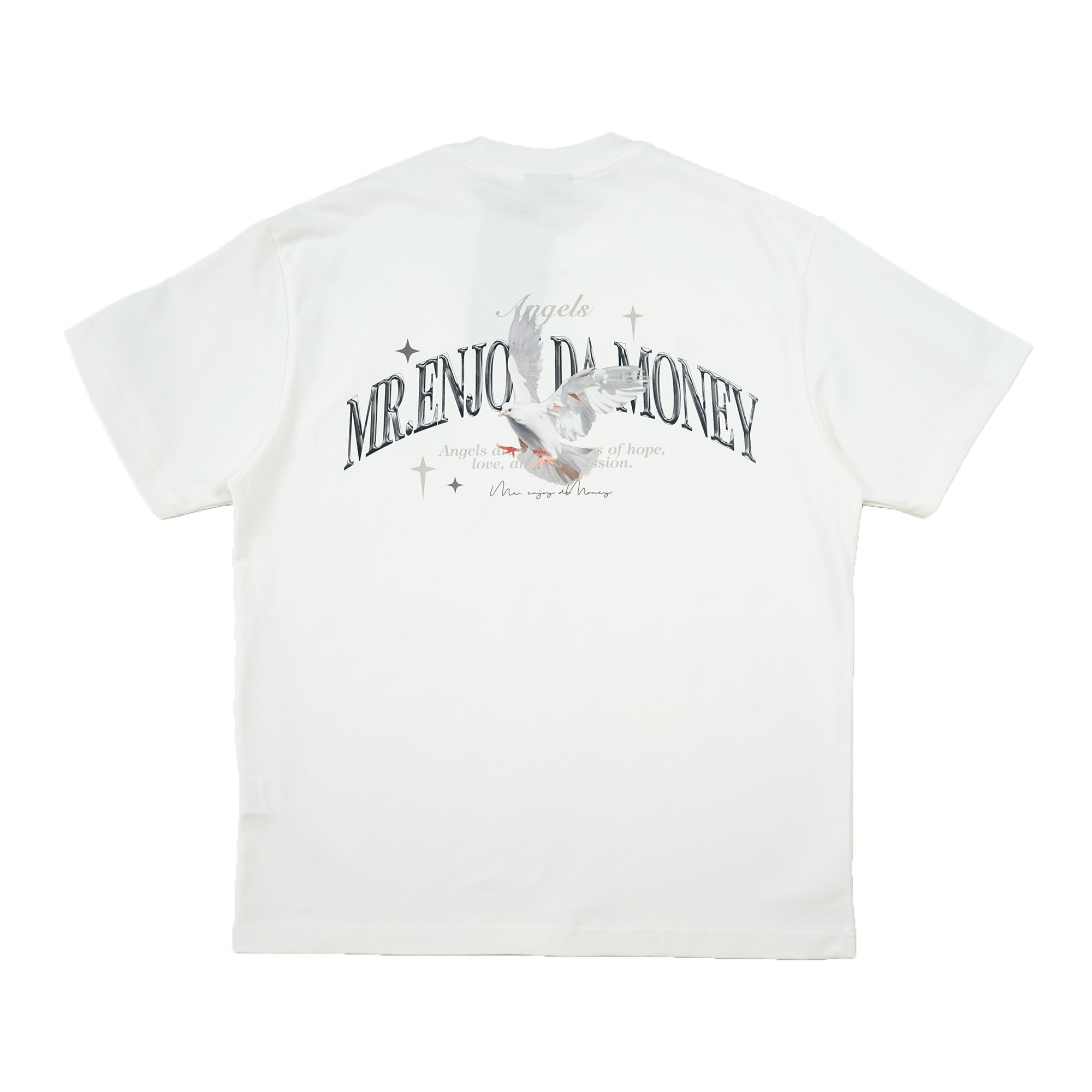 Medm Angel Dove Tee - White