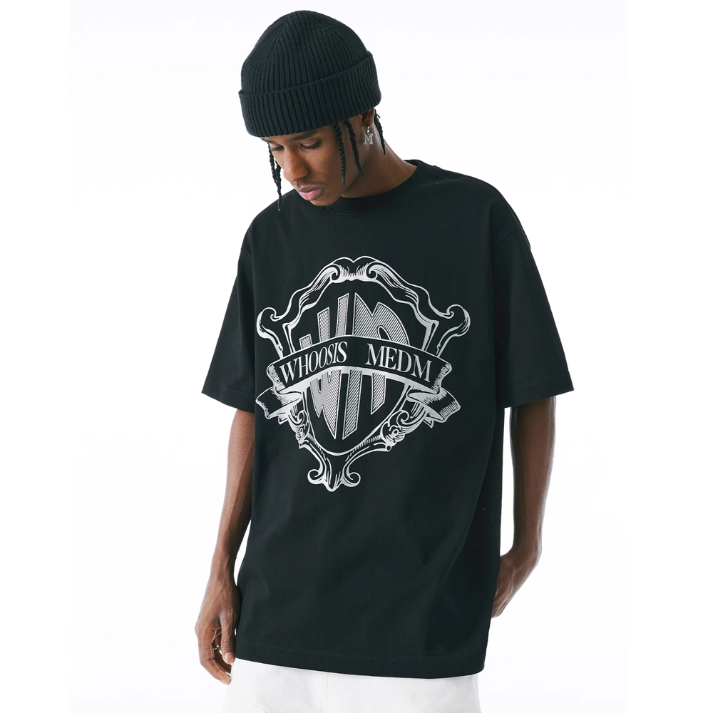 Medm x Whoosis Copperplate Logo Tee
