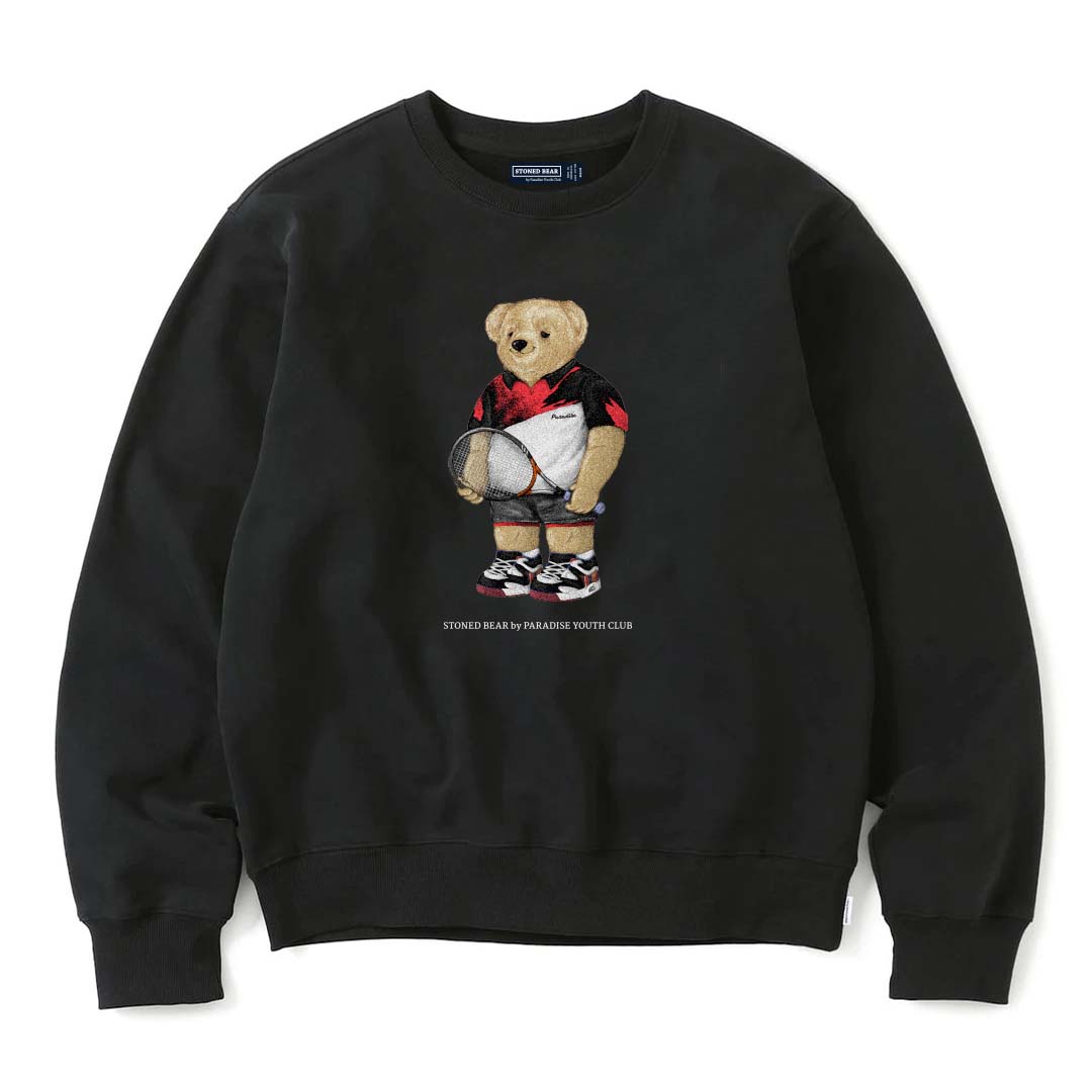 PYC Stoned Bear Tennis Player Sweatshirt