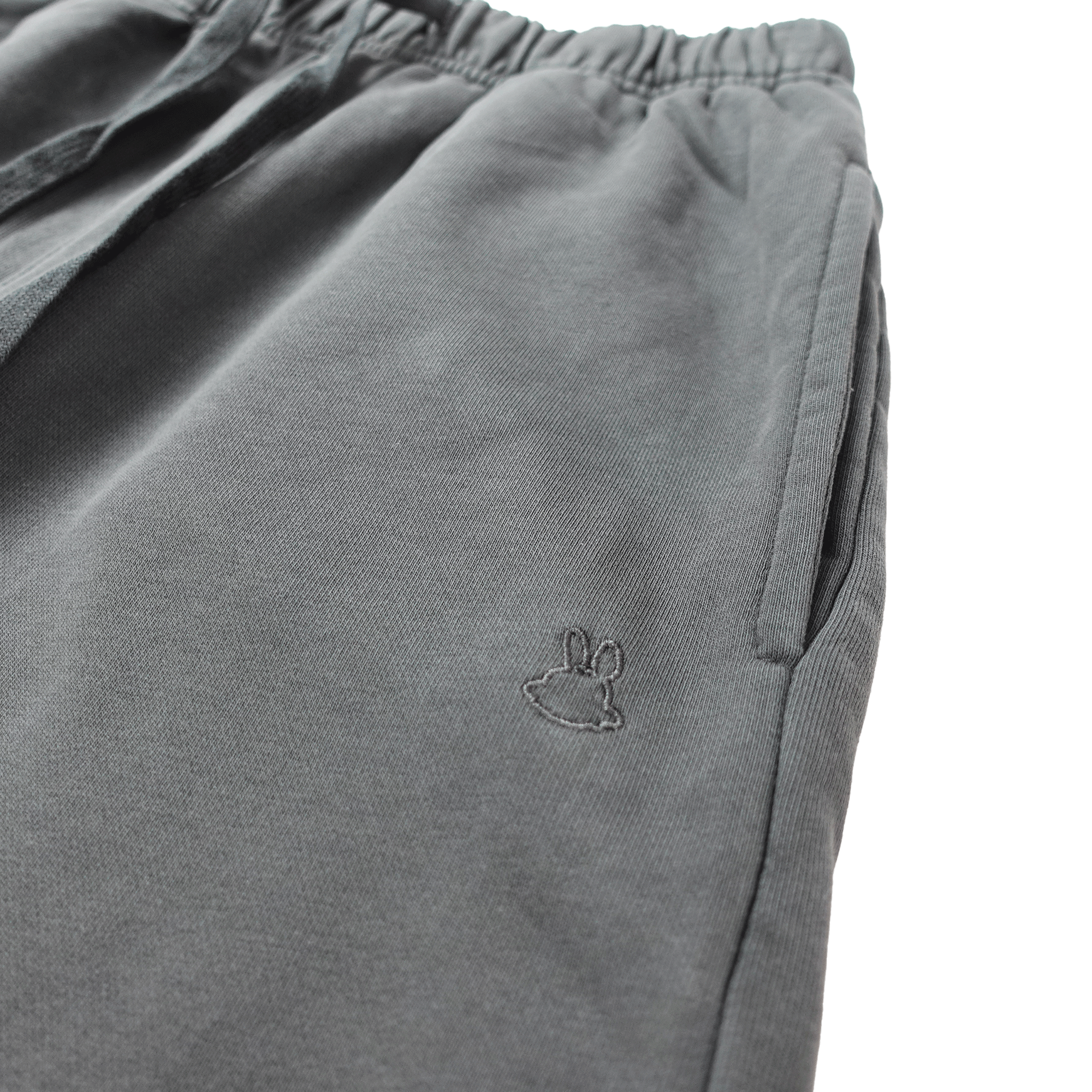 Wb Everyday Rabbit Emb Wsh Shorts - Charcoal