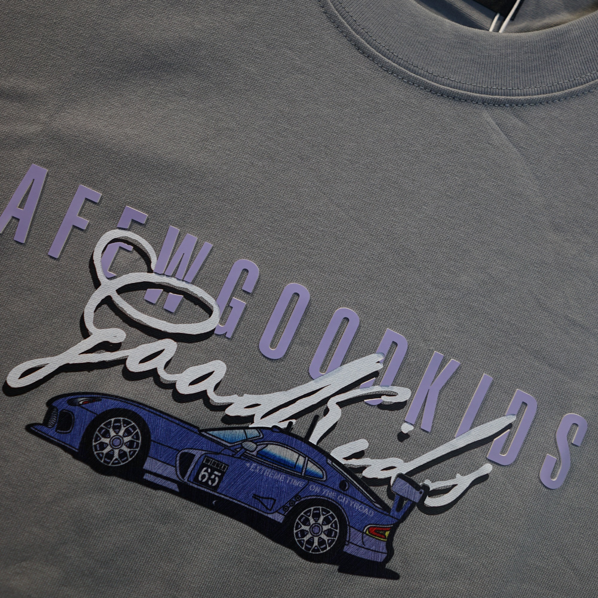 Afgk Car Tee - Grey