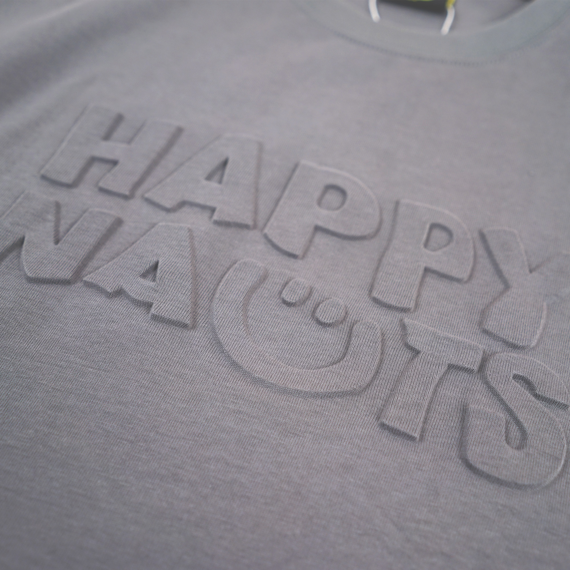 Happynauts Emboss Basic Tee - Cement