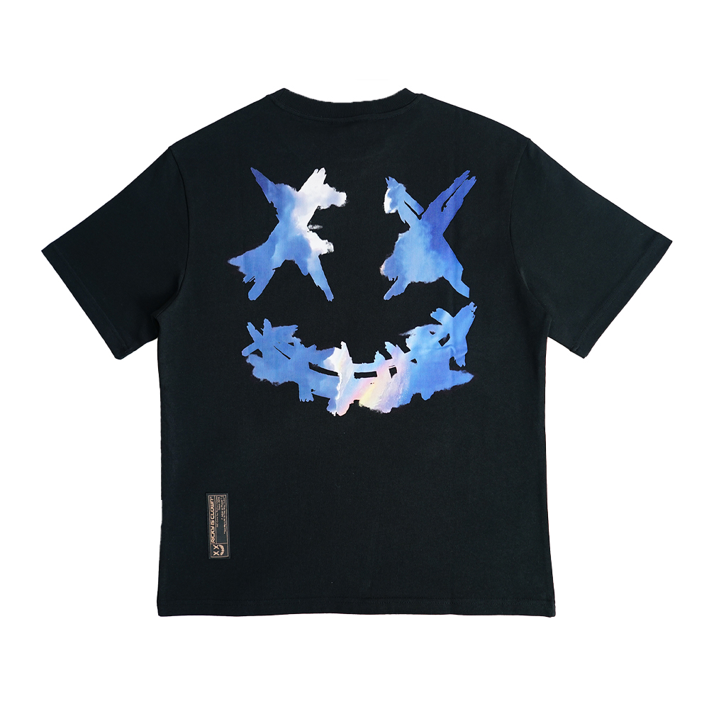 Ric Rainbow Tear Tee - Black