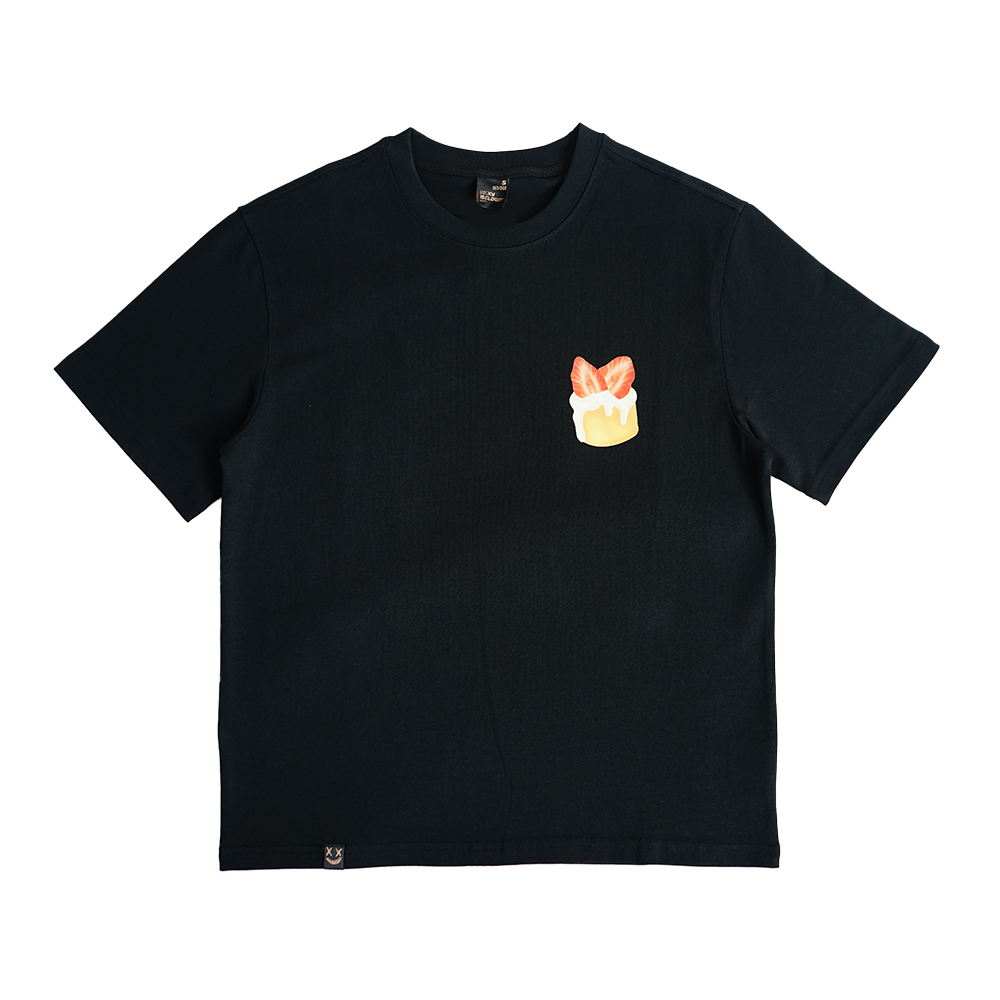 Ric Strawberry Cake Tee - Black
