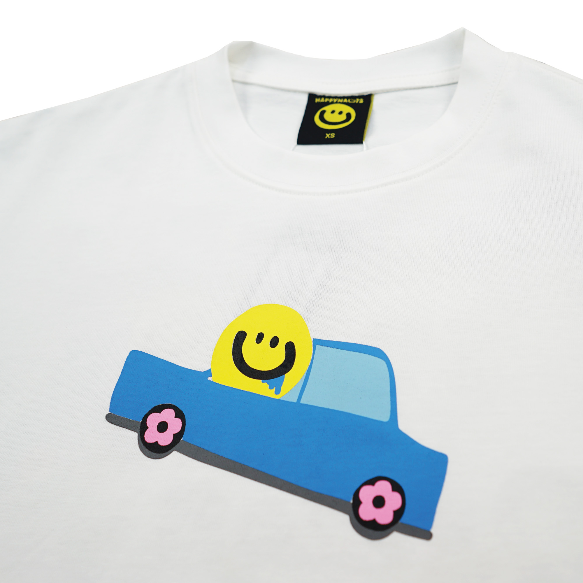 Happynauts Vroom Tee - White