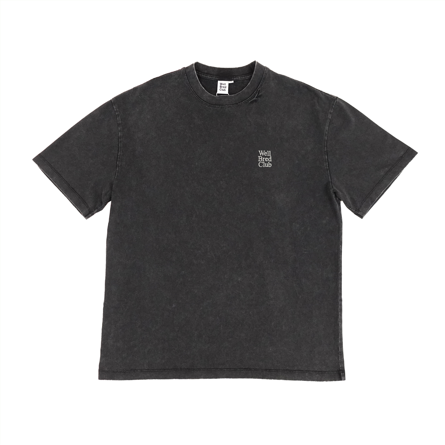 WellBred Club “Black Font” Wash Tee - Black
